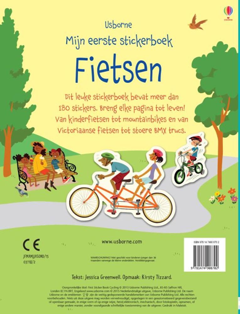 Mon premier livre d'autocollants : le cyclisme. 3+