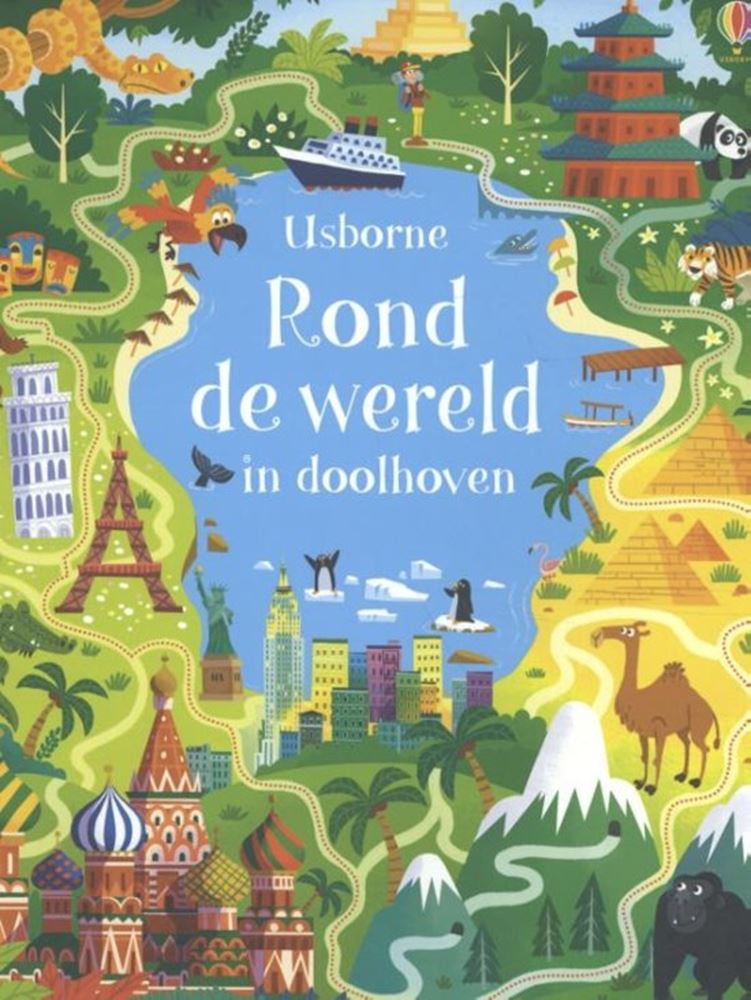 Sans marque et sans marque à travers le monde dans des labyrinthes. 5+
