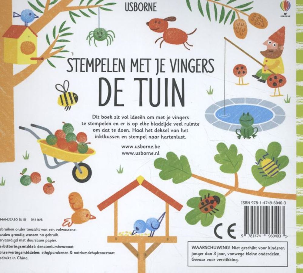Wpg uitgevers tampon avec vos doigts le jardin