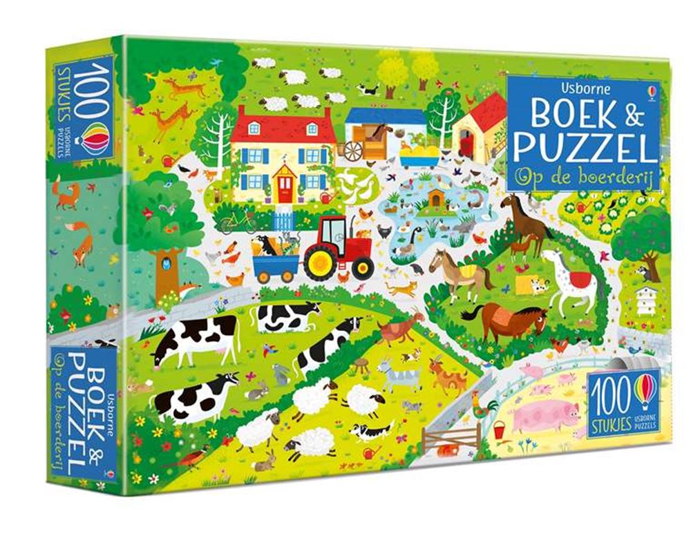 Livre et puzzle à la ferme