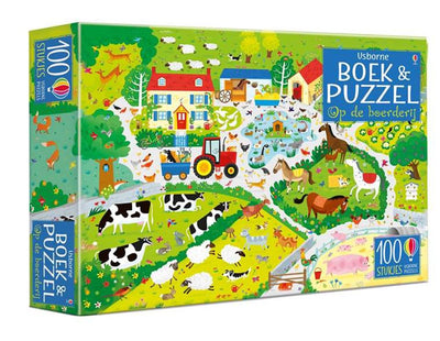 Livre et puzzle à la ferme