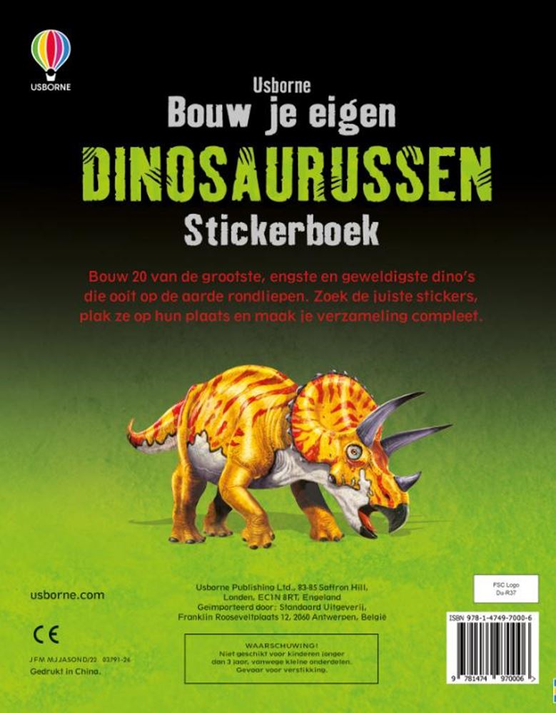 Construisez votre propre livre d'autocollants dinosaures