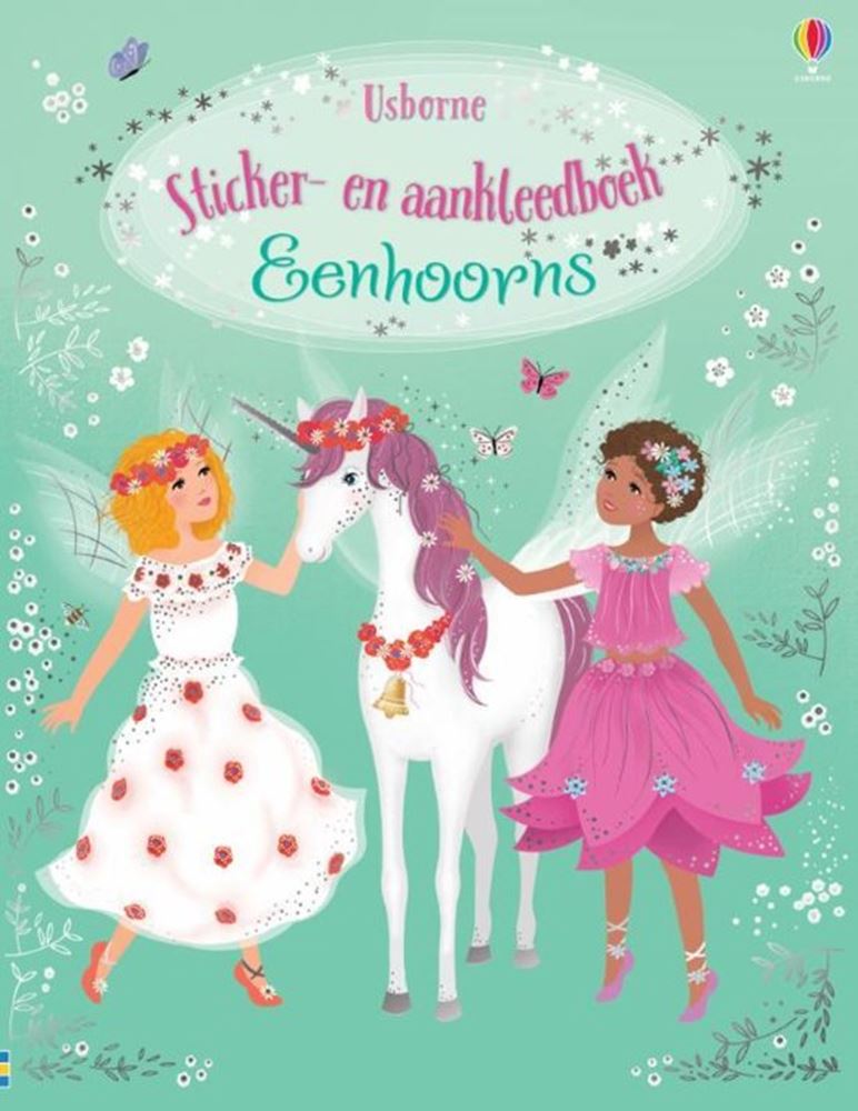 WPG Uitgevers Stickerren Dreshing Book Unicorns