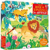 Livre avec 3 énigmes, le zoo. 3+
