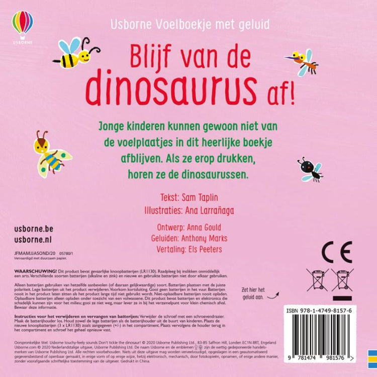 Livre sonore : éloignez-vous du dinosaure