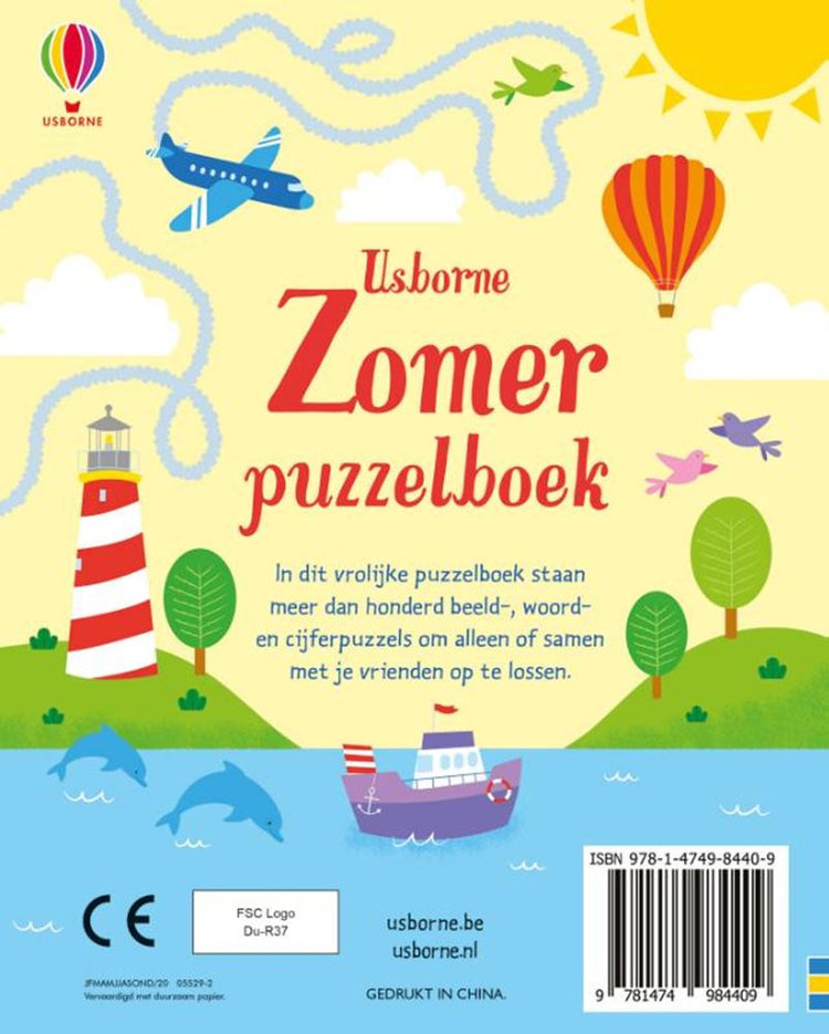 NL - livre de puzzles d'été Usborne. 6+