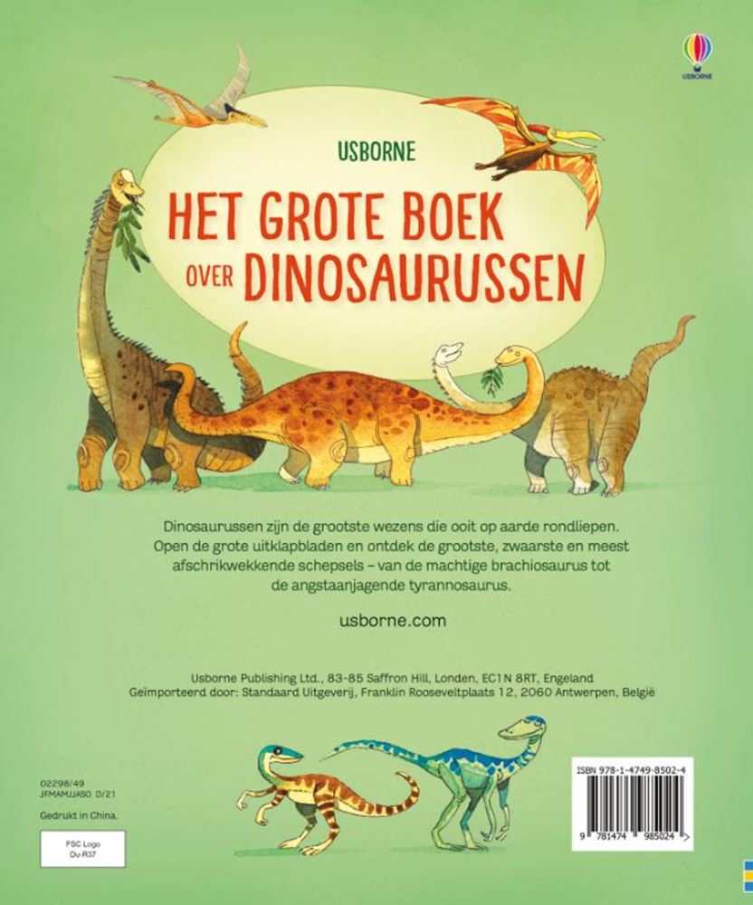 Wpg uitgevers le grand livre sur les dinosaures