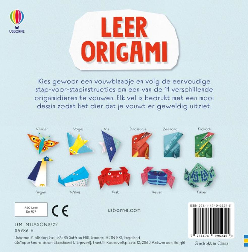 Maison centrale du livre pour apprendre l'origami