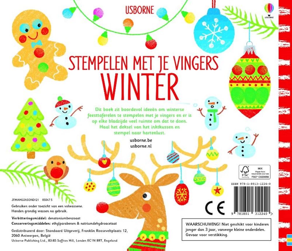 Hiver. tamponnez avec vos doigts. 4+