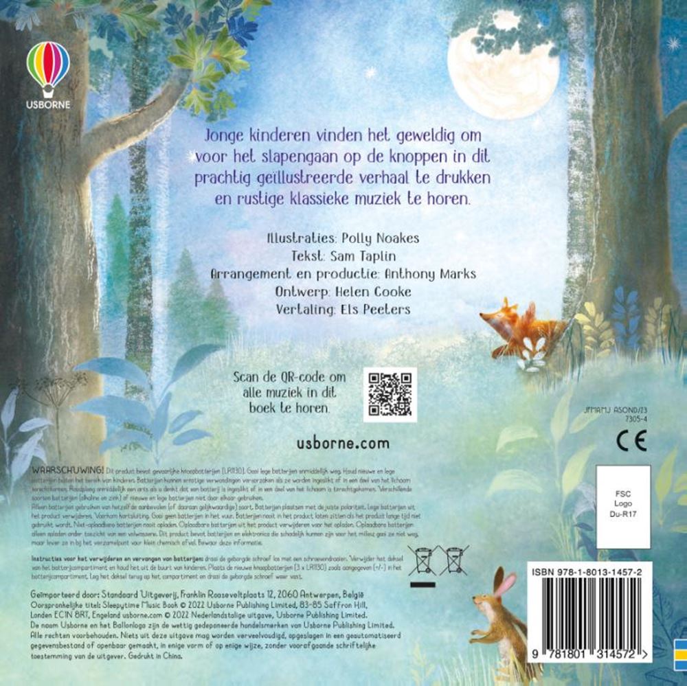 Musique de livre sonore pour l'heure du coucher
