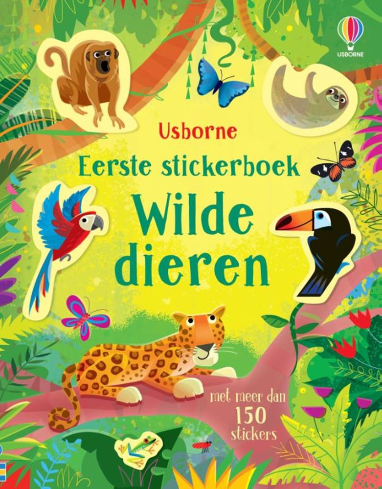 Premier livre d'autocollants : les animaux sauvages. 4+