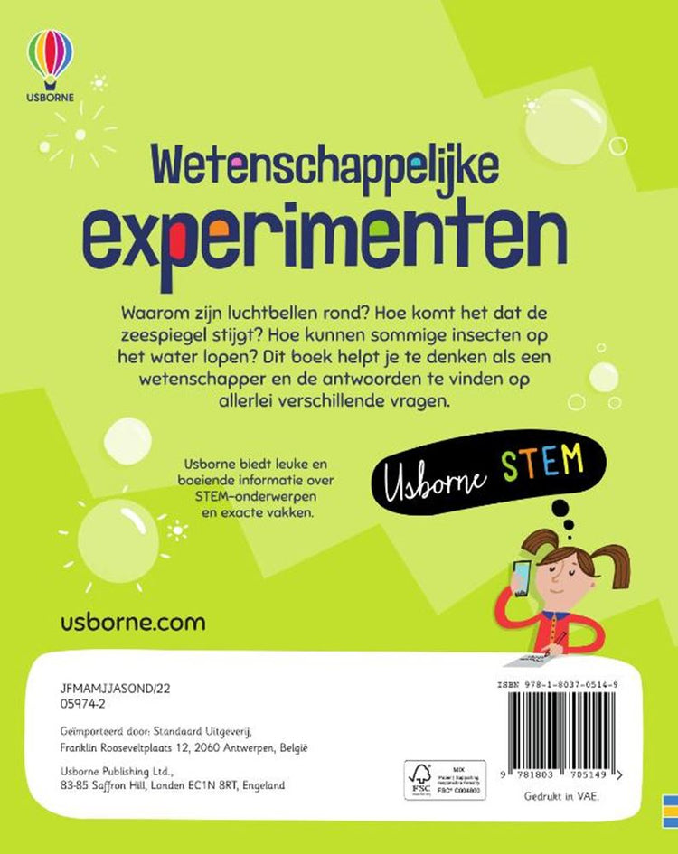 Expériences scientifiques. 6+