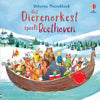 Un orchestre d'animaux dans un livre sonore joue Beethov