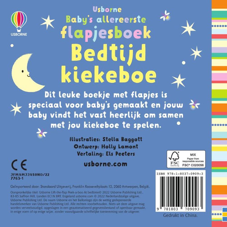 Le tout premier livre à rabat de bébé, l'heure du coucher