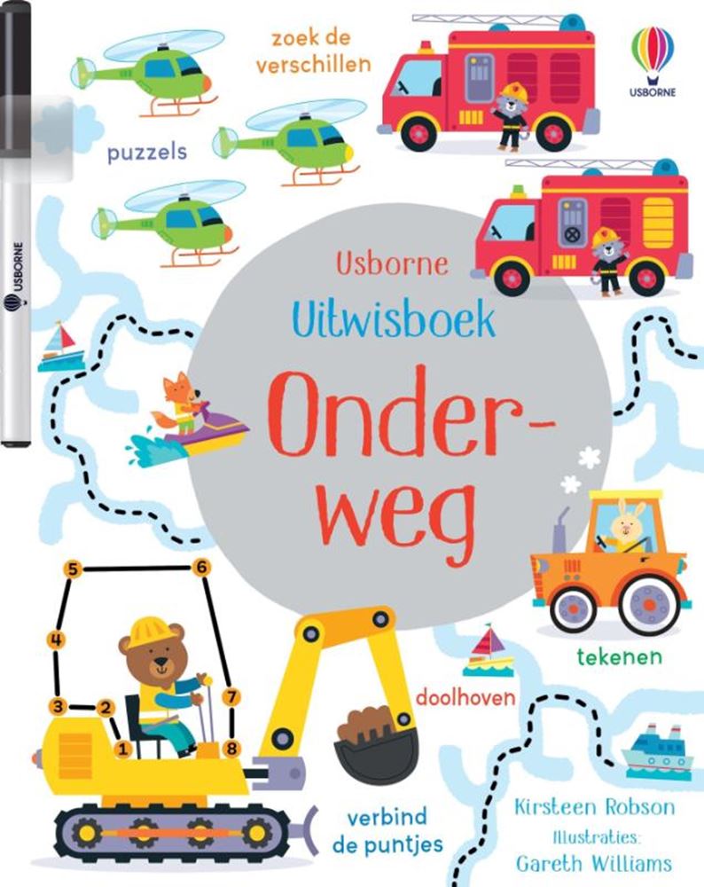 Effacer le livre avec un marqueur. en route 3+