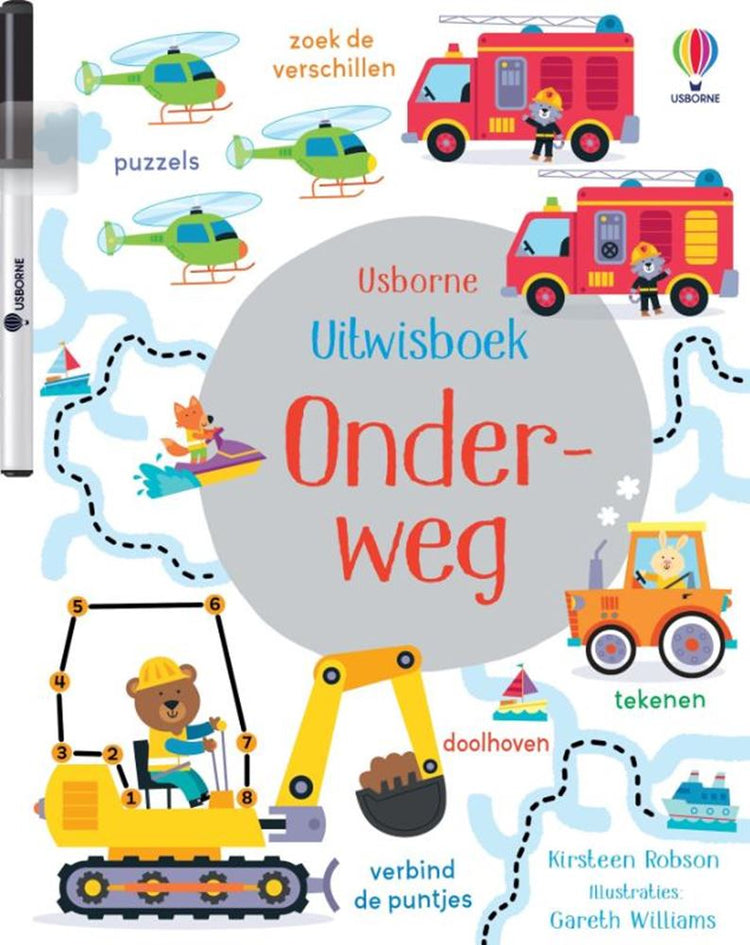 Effacer le livre avec un marqueur. en route 3+