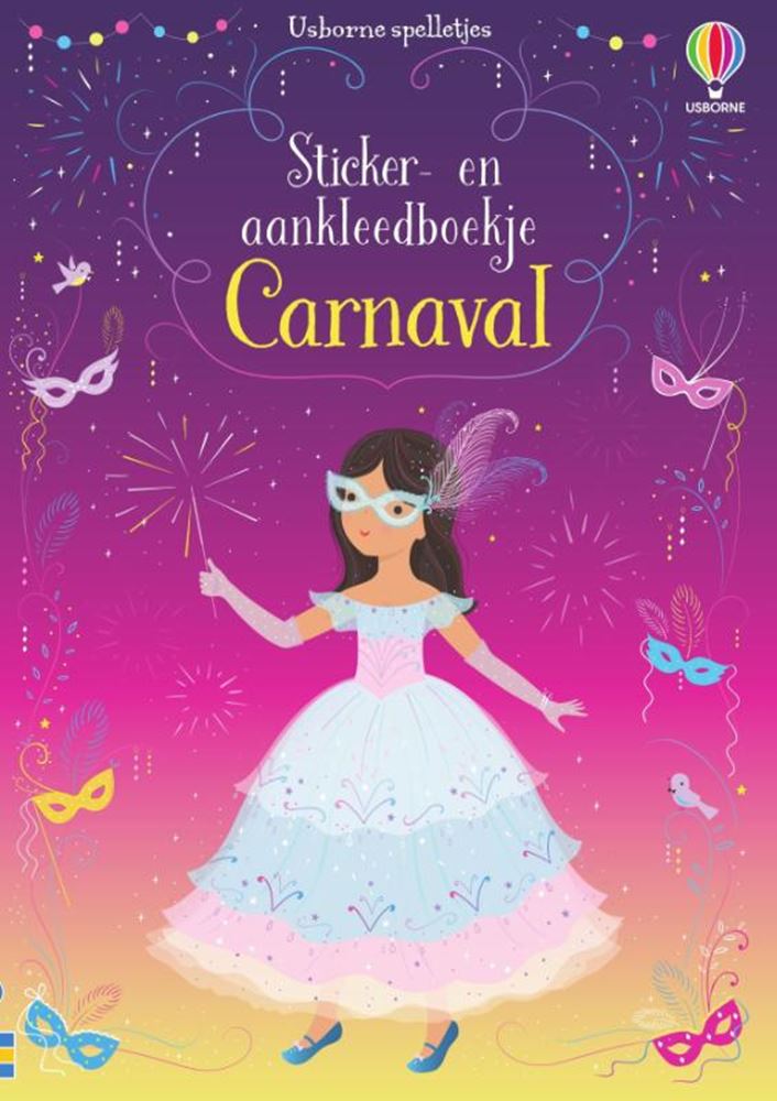 Autocollant de carnaval et livret d'habillage.