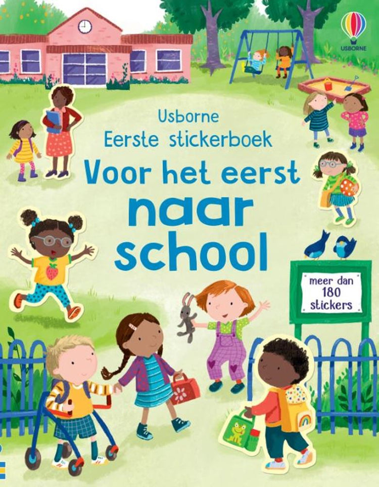 Livre d'autocollants : aller à l'école pour la première fois