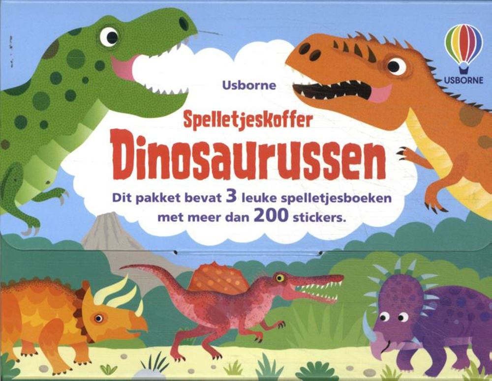 Mallette de jeu dinosaures. 3+