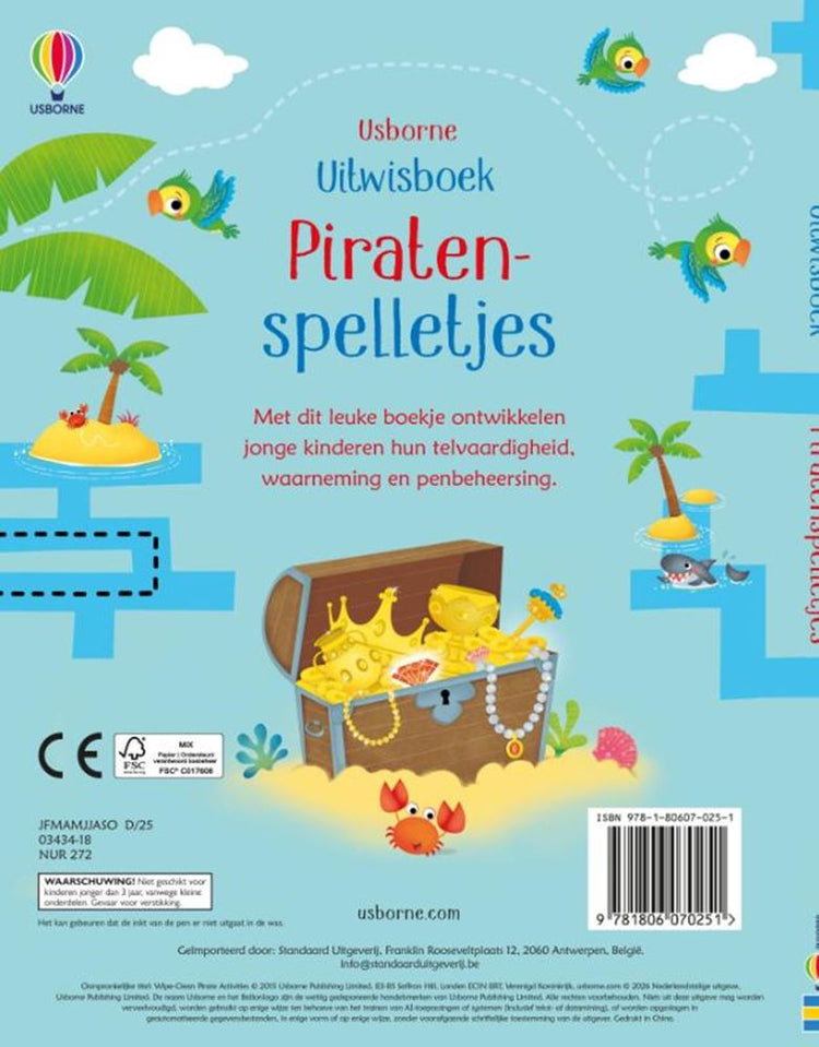 Effacer le livre des jeux de pirates 3+