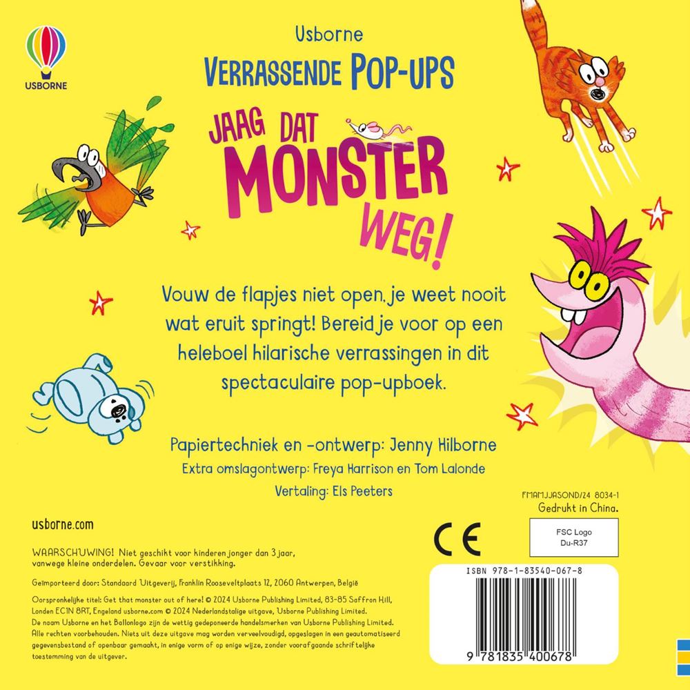 Chassez ce monstre ! livre pop-up. 3+