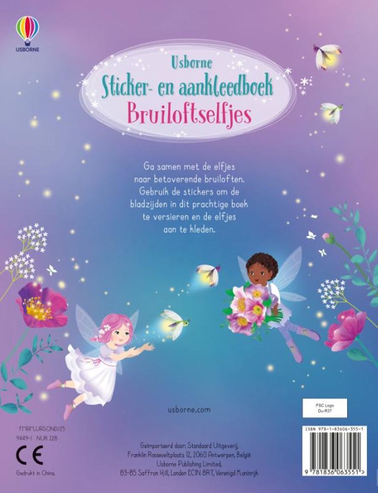 Livre d'autocollants : lutins de mariage. 5+