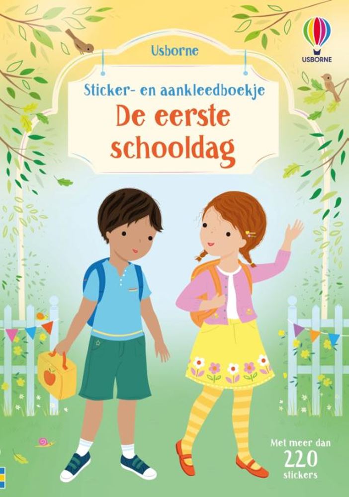 Livre d'autocollants : le premier jour d'école 3+