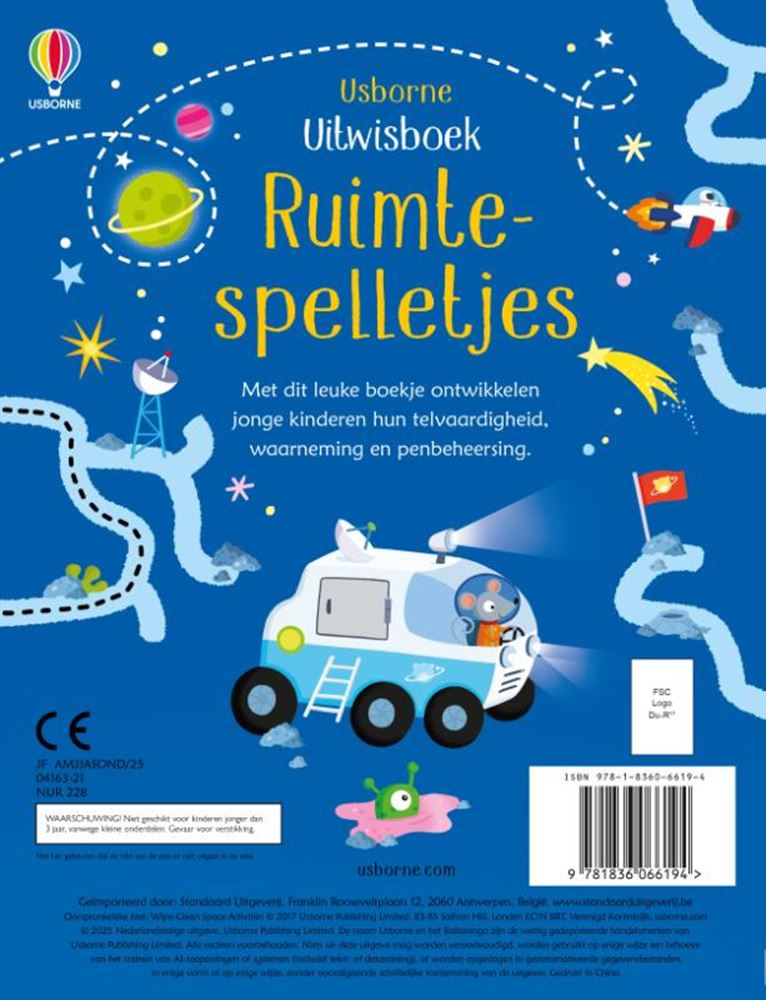 Effacer le livre : Jeux spatiaux 3+