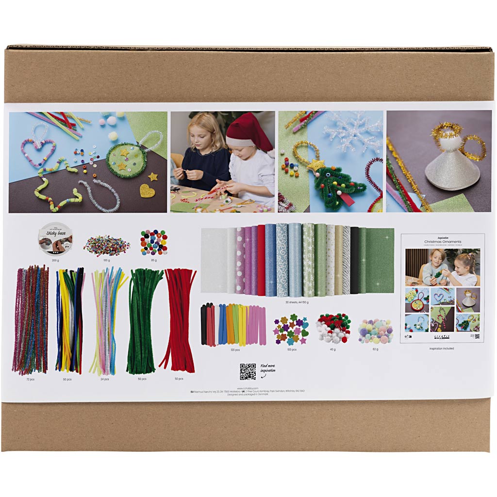 Groupe d'entreprises Creativ set Noël coloré, figurines de Noël, différentes couleurs, 1 boîte
