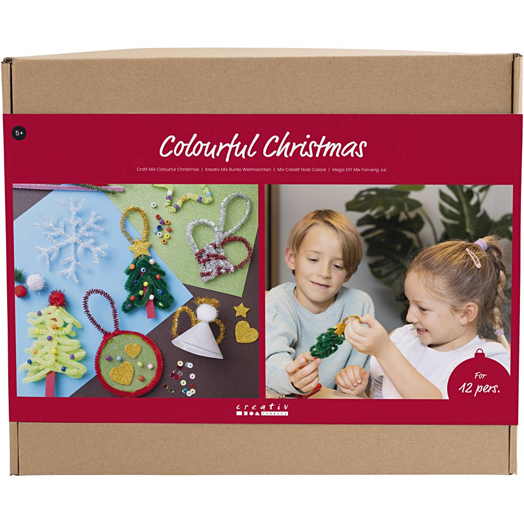 Groupe d'entreprises Creativ set Noël coloré, figurines de Noël, différentes couleurs, 1 boîte