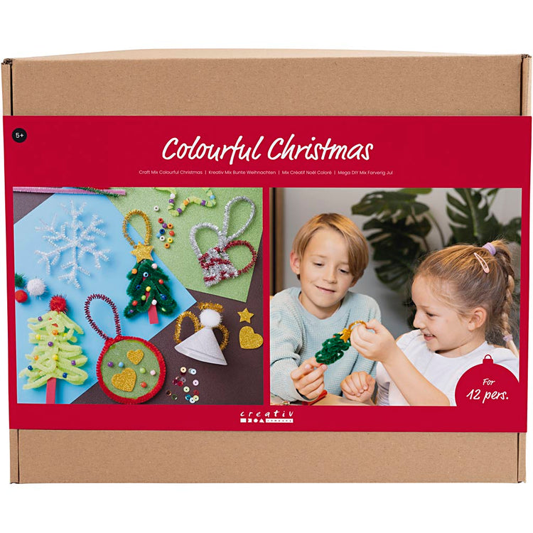 Groupe d'entreprises Creativ set Noël coloré, figurines de Noël, différentes couleurs, 1 boîte