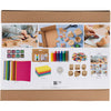 Creativ company group set d'impressions en mousse, cartes et boîtes, 1 boîte