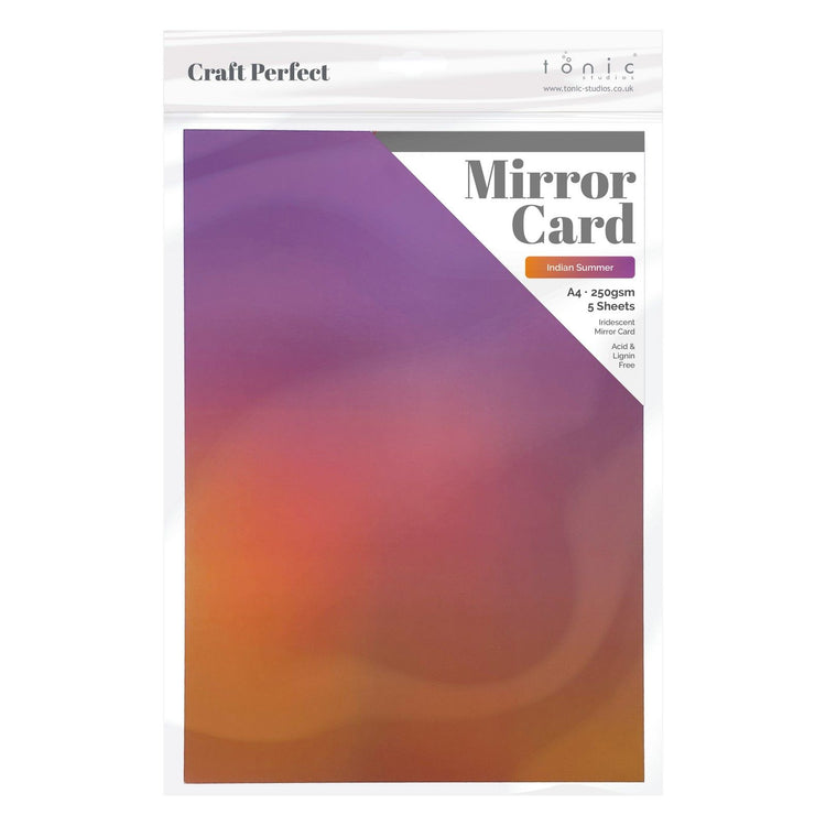 Craft perfect par Tonic Studios Craft Perfect • carte miroir irisée 250g été indien 5pcs