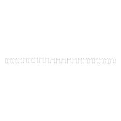 Reliure à dos à reliure métallique 21 gbc métal 6 mm blanc 45 feuilles