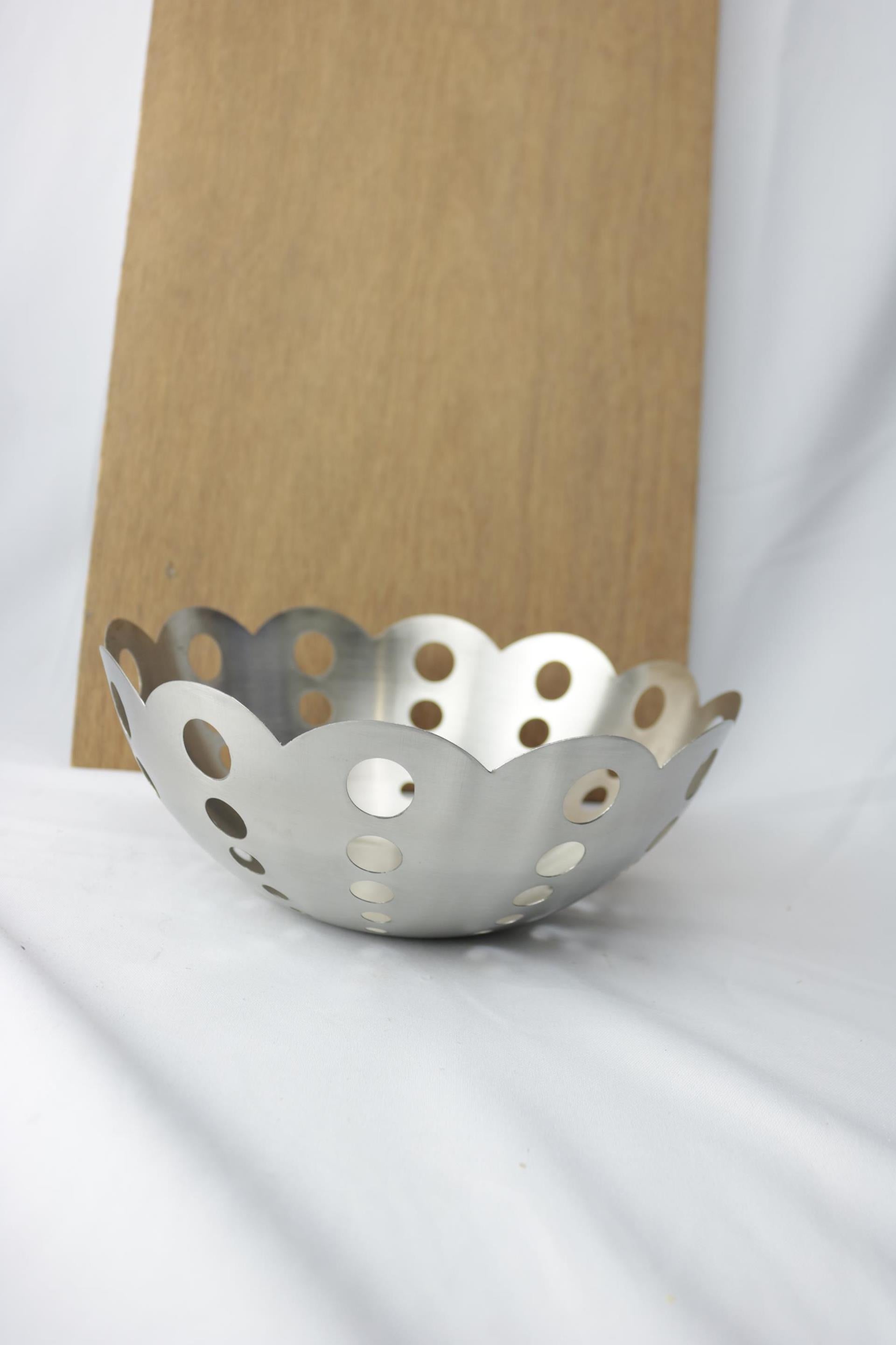 Coupe à fruits en acier inoxydable 24x10cm.