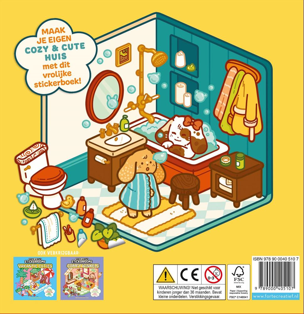 Livre d'autocollants confortable Happy House -