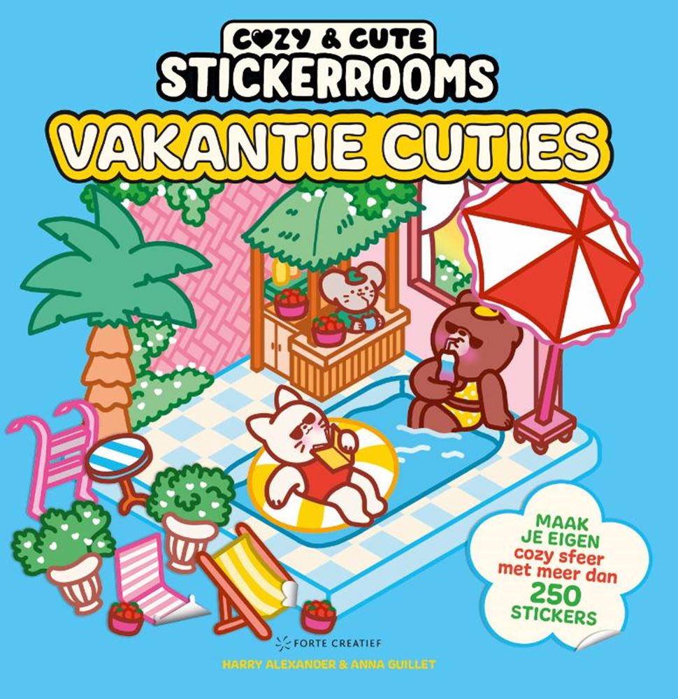 Livre d'autocollants douillet pour les vacances -