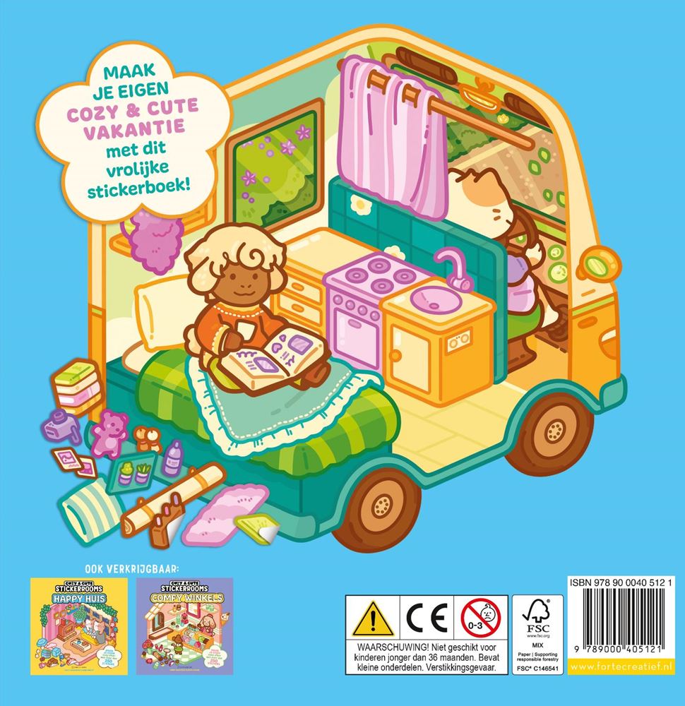 Livre d'autocollants douillet pour les vacances -