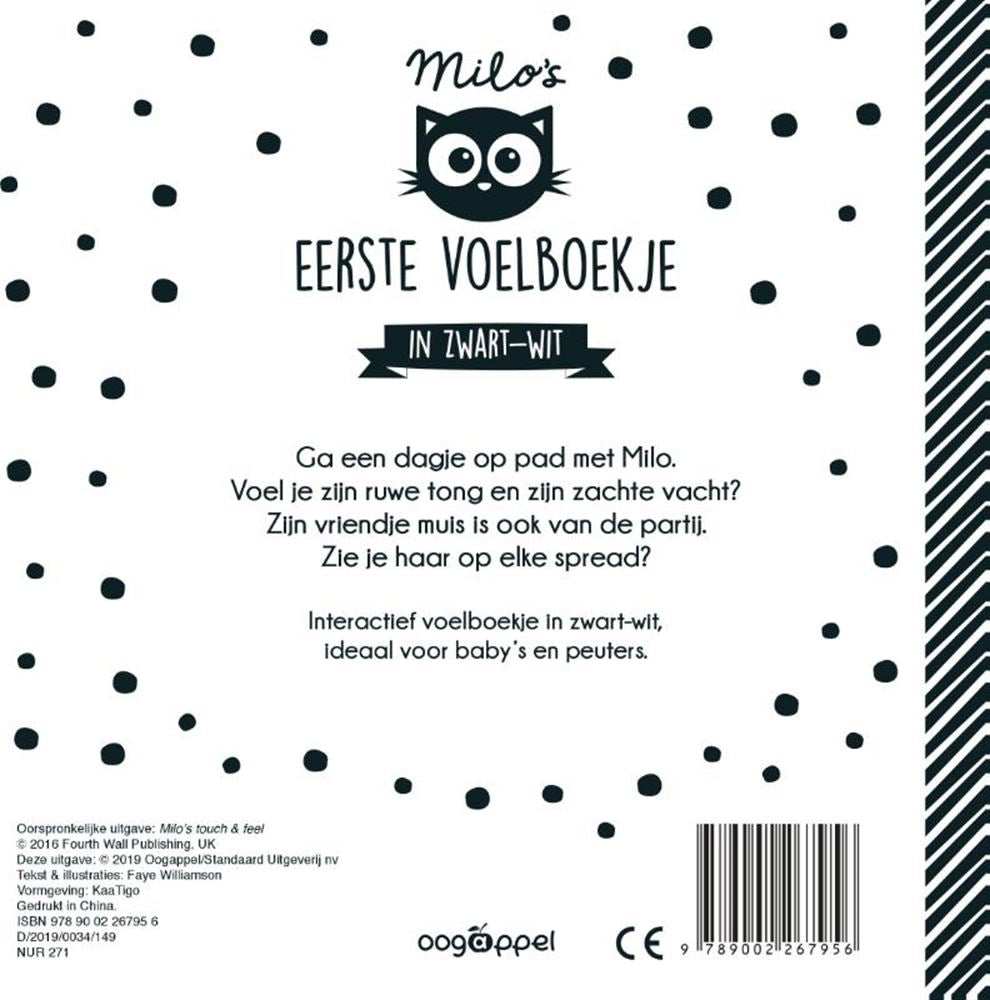 WPG publishers Milo's first tactile booklet in black and white