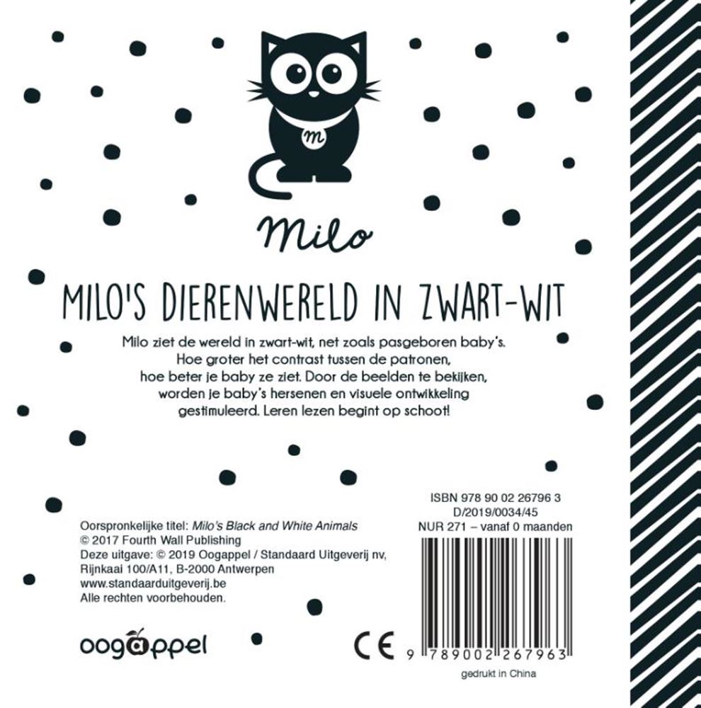 Le monde animal de Milo en noir et blanc. 0+