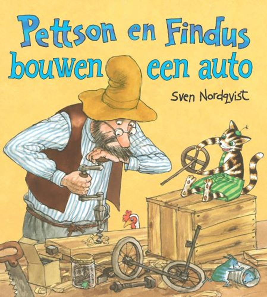 Pettson et Findus construisent une voiture