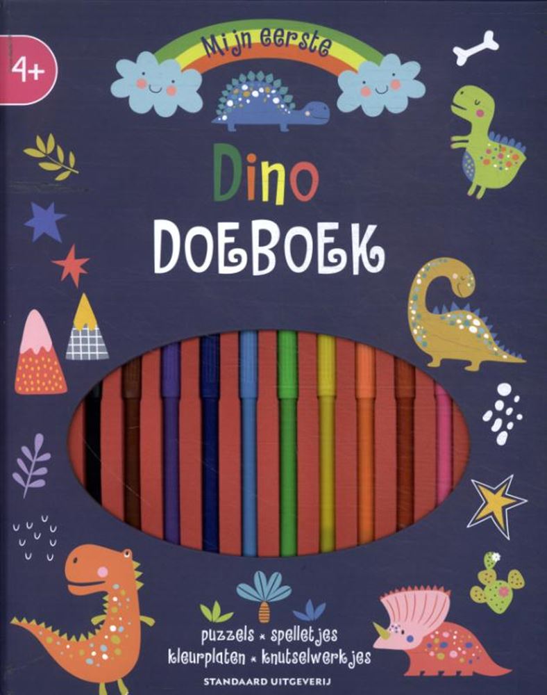 Mon premier livre d'activités dinosaures avec marqueurs 4+