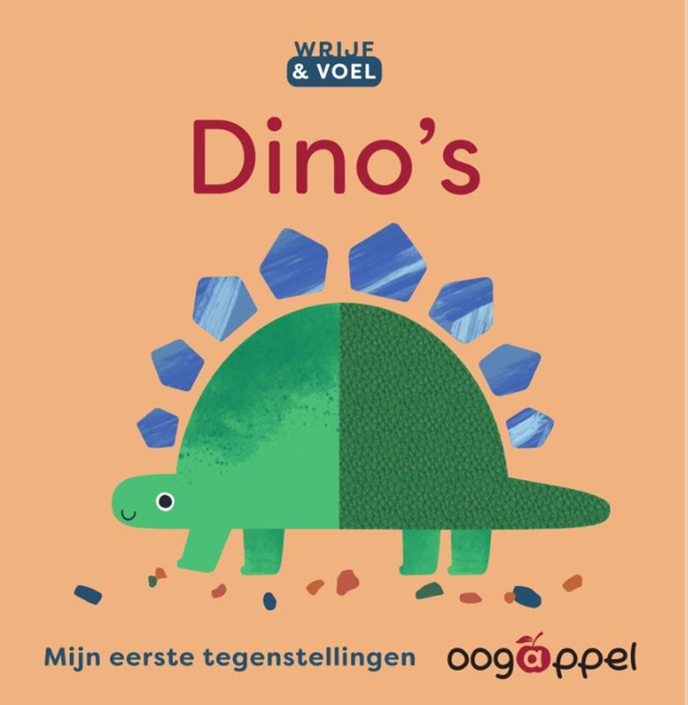 Livre tactile : frottez, ressentez : dinosaures 2+