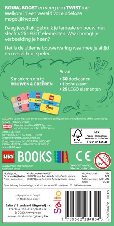 Cartes d'activités Lego recréer : nature 6+