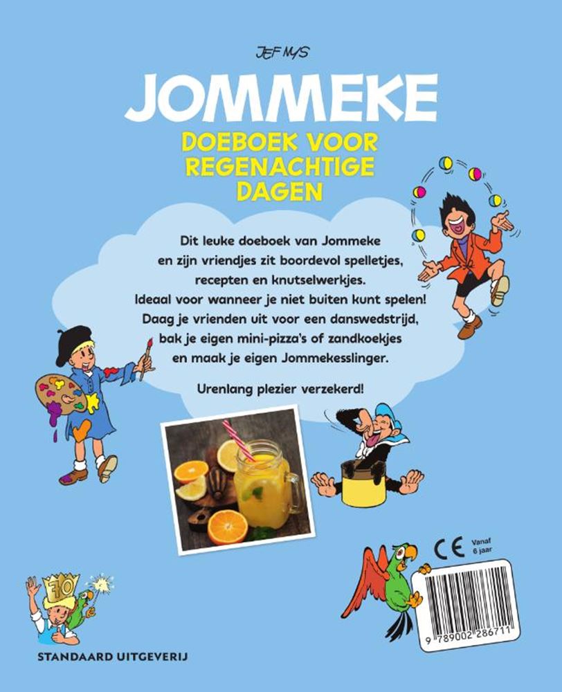 Cahier d'activités Jommeke pour les jours de pluie