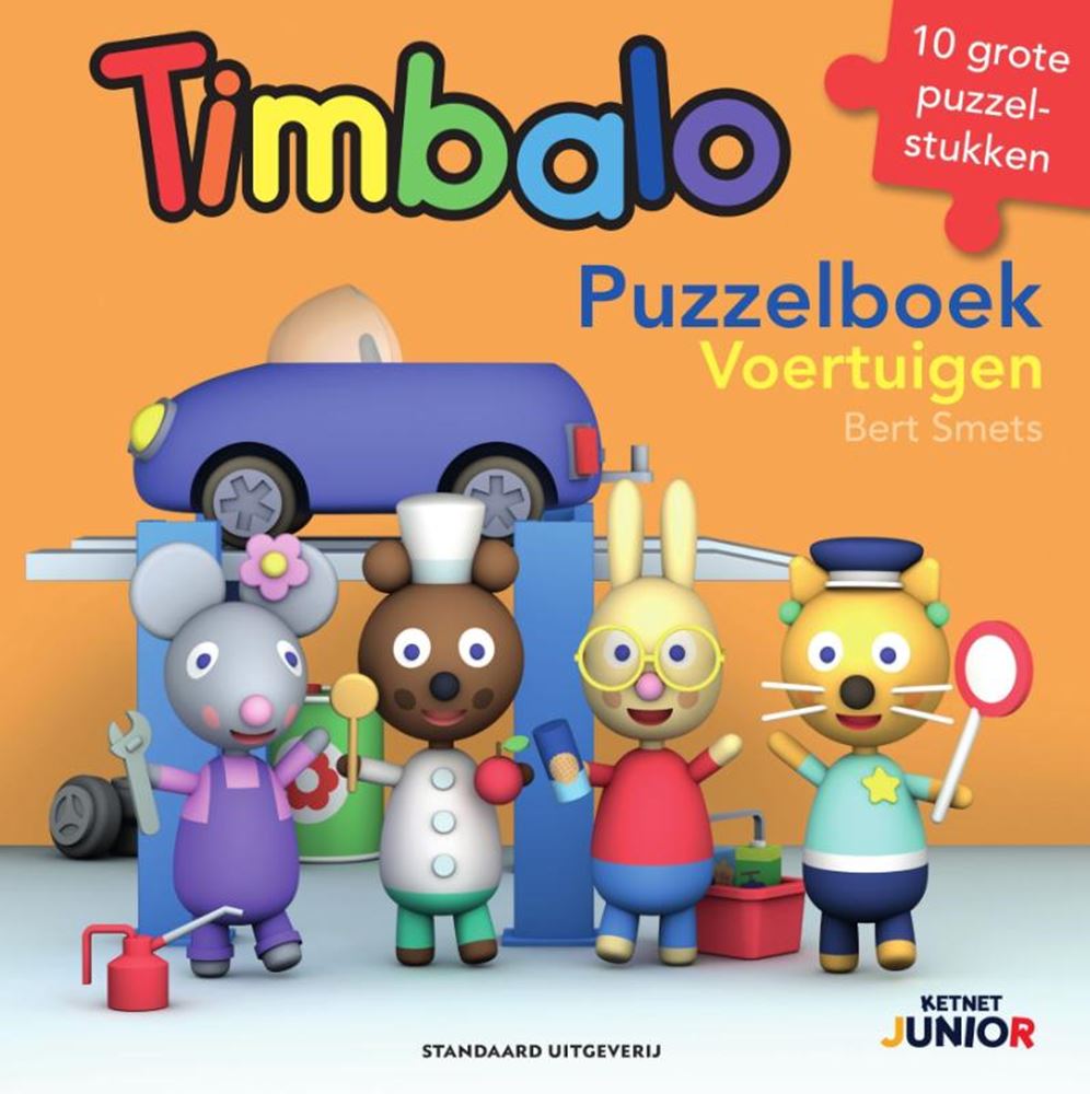 Carton:timbalo : livre de puzzle véhicules 1+