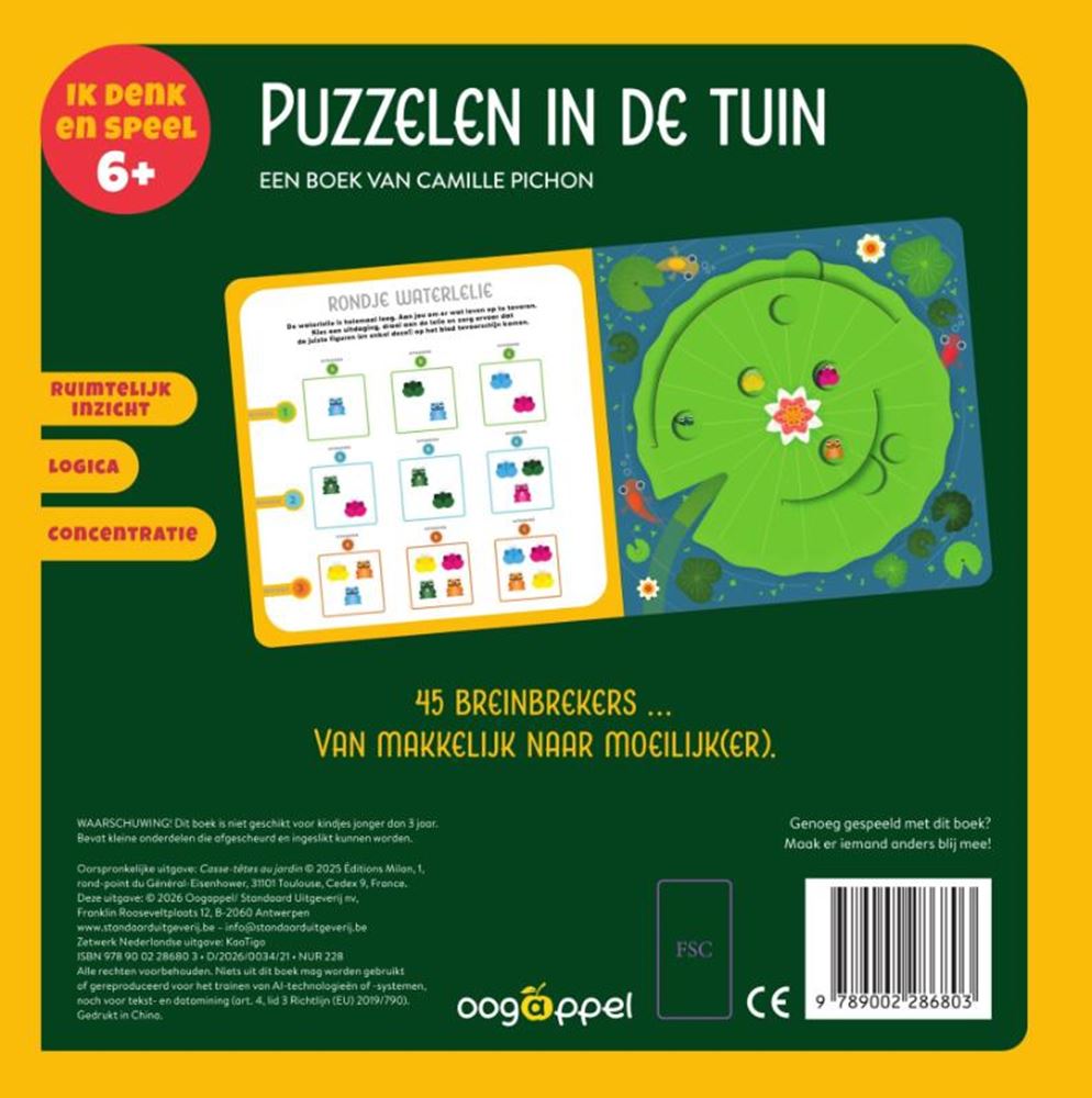 Puzzles dans le jardin 6+