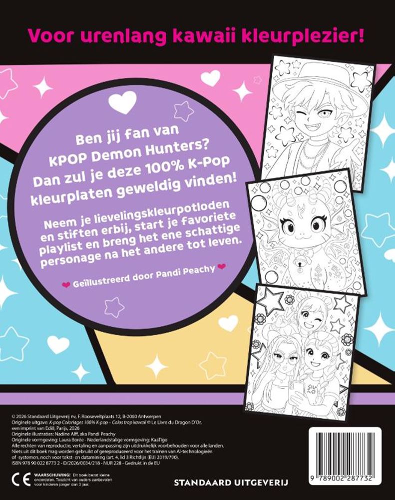 Livre de coloriage fandom K-pop 7+