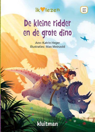 Kluitman j'adore lire - le petit chevalier et le grand dinosaure avi-m4