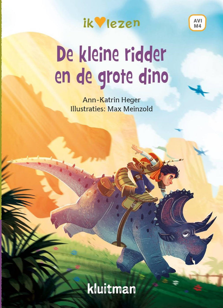 Kluitman j'adore lire - le petit chevalier et le grand dinosaure avi-m4